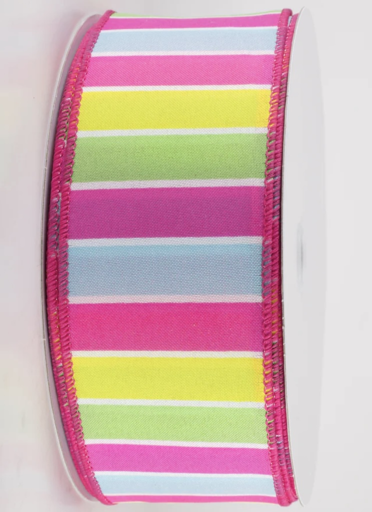 Pink+Aqua+Lime+and+Yellow+Wide+Stripe+Ribbon
