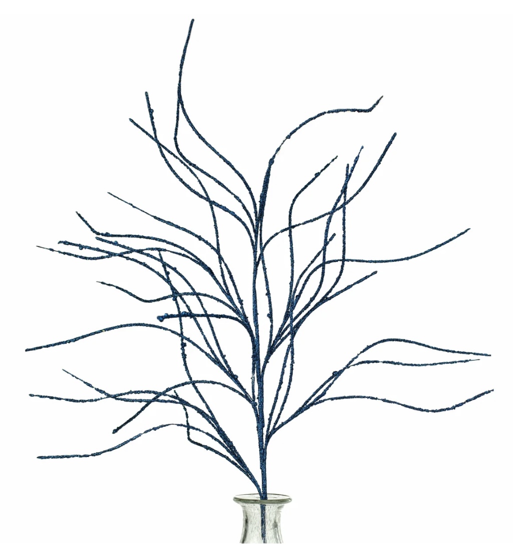 Blue+Glitter+Twig+Pick