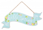 Hello+Spring+Wooden+Sign