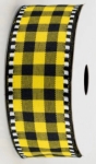 Yellow+and+Black+Gingham+Check+Ribbon