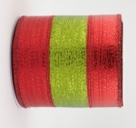 Red+and+Lime+Metallic+Ribbon